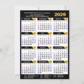 2025カレモダンンダビジネス金ゴールドブラック企業の シーズンカード (正面)