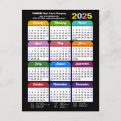 2025カレモダンンダフォトロ企業のゴカラフル シーズンポストカード (正面)