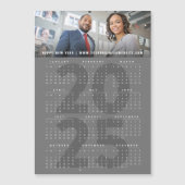 2025カレモダンンダホリデーフォト磁気カード (正面)