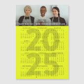 2025カレモダンンダホリデーフォト磁気カード (正面)