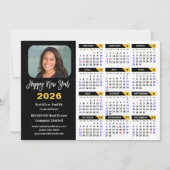 2025カレモダンンダー企業の写真黒金ゴールド シーズンカード (正面)