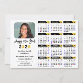 2025カレモダンンダー企業の写真黒金ゴールド シーズンカード (正面)