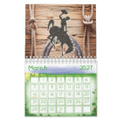 2025カレンダカウボーイカントリーの男性 カレンダー (3月 2027)