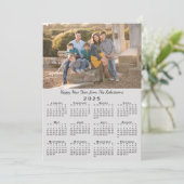 2025カレンダグレー2カスタム枚の写真新年おめでとう シーズンカード (スタンド正面)
