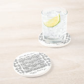 2025カレンダコースター花（白） コースター (側面)