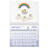 2025カレンダシックレインボー カレンダー (1月 2026)