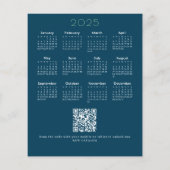 2025カレンダビジネスQRプロモーションホリデーカード (裏面)