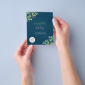 2025カレンダビジネスQRプロモーションホリデーカード チラシ (手)