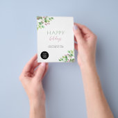 2025カレンダビジネスQRプロモーションホリデーカード チラシ (手)