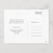 2025カレンダファミリモダンフォトブラカラフルック シーズンポストカード (裏面)