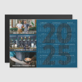 2025カレンダホリデー年賀状磁気フォトカード (正面/裏面)