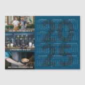 2025カレンダホリデー年賀状磁気フォトカード (正面)