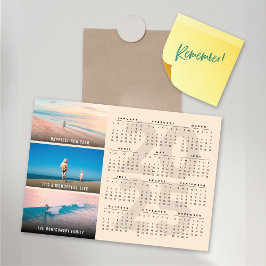 2025カレンダホリデー年賀状磁気フォトカード