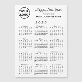 2025カレンダロゴビジネスホリデー磁気カード