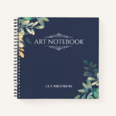 2025カレンダーで自分の件名と名前を追加 ノートブック (正面)