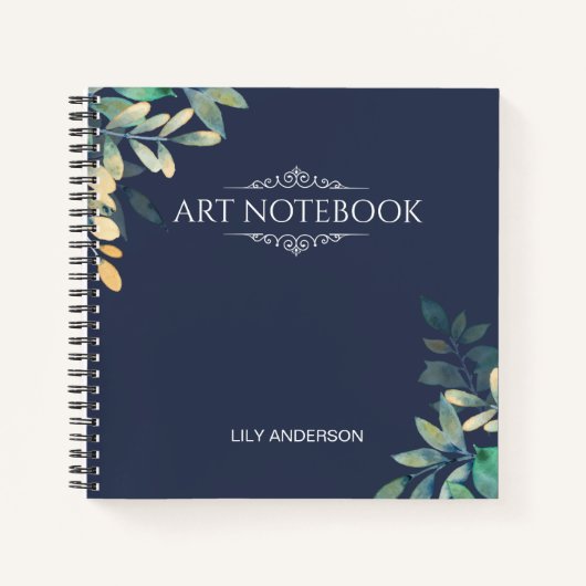 2025カレンダーで自分の件名と名前を追加 ノートブック (正面)