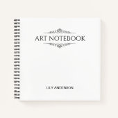 2025カレンダーで自分の件名と名前を追加 ノートブック (正面)