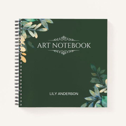 2025カレンダーで自分の件名と名前を追加 ノートブック (正面)