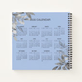 2025カレンダーで自分の件名と名前を追加N ノートブック (裏面)