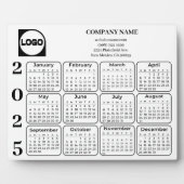 2025カレンダーカスタム会社の会社名とロゴ フォトプラーク (正面)