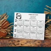 2025カレンダーカスタム会社の会社名とロゴ フォトプラーク (側面)