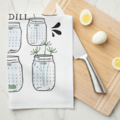 2025カレンダーキッチンティータオル キッチンタオル (四つ折り)