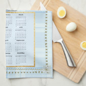 2025カレンダータオルBluejay 2 キッチンタオル (四つ折り)