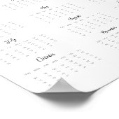 2025カレンダーピザ愛好家またはスモールビジネスプロモーション ポスター (角)