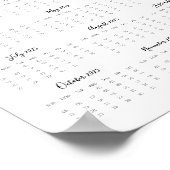 2025カレンダーピザ愛好家またはスモールビジネスプロモーション ポスター (角)