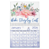 2025カレンダーフローラ毎日のカウント カレンダー (1月 2026)