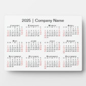 2025カレンダー会社名デスクトップ フォトプラーク (正面)