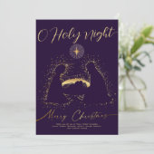 2025カレンダー出生Manger O Holy Night Script シーズンカード (スタンド正面)