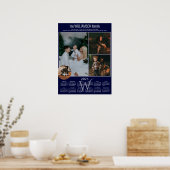 2025カレンダー4枚の写真コラージュファミリー記念品 ポスター (キッチン)