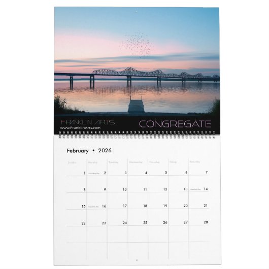 2025カレンダー – ファーム、フィールド、ストリーム カレンダー (2月 2026)