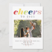 2025カレンダー モダン ホリデー 新年 フォト シーズンカード (正面)