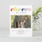 2025カレンダー モダン ホリデー 新年 フォト シーズンカード (スタンド正面)