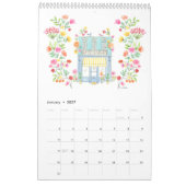 2025カレンダー/中17"h x 11"w/ペー独身のジ カレンダー (1月 2027)