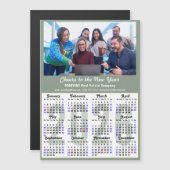 2025カレンダーSageグリーンビジネス写真磁気 (正面/裏面)