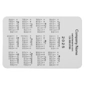 2025カレンミニマルダー会社名情報（グレー） マグネット (横)
