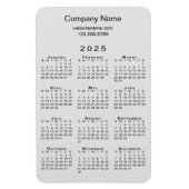 2025カレンミニマルダー会社名情報（グレー） マグネット (縦)