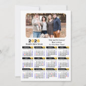 2025カレンモダンダフォトブラック金ゴールドミニマリスト シーズンカード (正面)