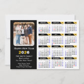 2025カレンモダンダフォトブラック金ゴールドミニマリスト シーズンカード (正面)