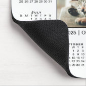 2025カレンモダンダーあなたの写真の名前を白で マウスパッド (コーナー)