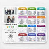 2025カレンモダンダーのビジネスフォトロカラフルゴ マウスパッド (正面)