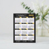 2025カレンモダンダービジネス写真金ゴールドブラック シーズンポストカード (スタンド正面)