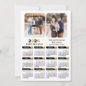 2025カレンモダンダーファミリー2フォトブラック金ゴールド シーズンカード (正面)