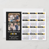 2025カレンモダンダーファミリー2フォトブラック金ゴールド シーズンカード (正面)