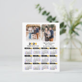 2025カレンモダンダーファミリー2フォトブラック金ゴールド シーズンポストカード (スタンド正面)