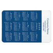 2025カレンモダンダー会社名ブルーホワイト マグネット (横)