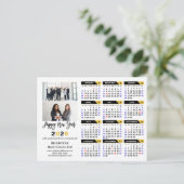 2025カレンモダンダー金ゴールドブラックビジネス2写真 シーズンポストカード (スタンド正面)